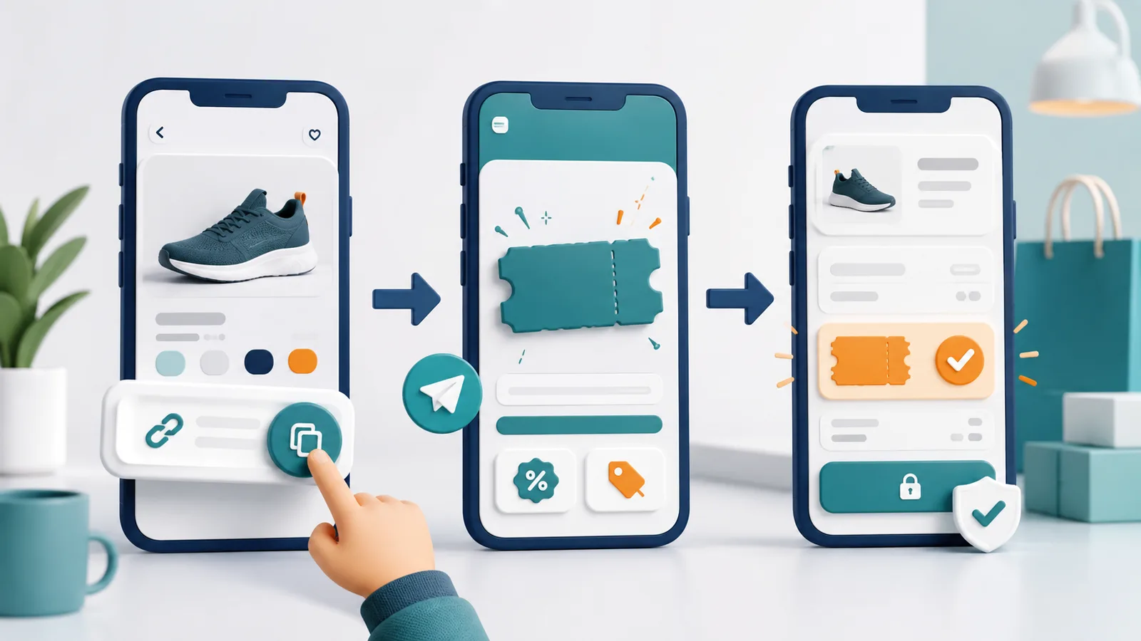 Minh họa copy link sản phẩm Shopee và dán vào sansale.org trong đợt sale giữa tháng